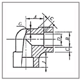 SW ASME B16.11 штуцеры стальной трубы DN6 Stainelss локтя 45 градусов - DN100 3000LB