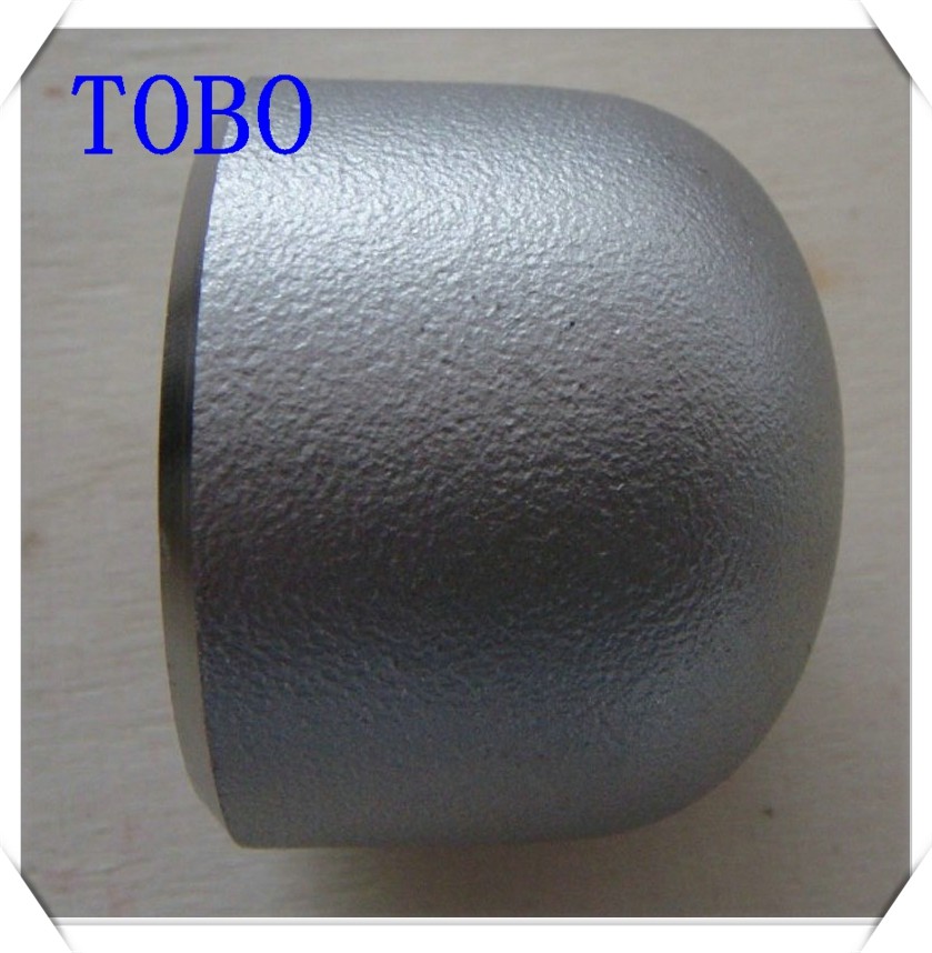 TOBO Butt Weld Fittings Caps BS , NPT , DIN Standards Malleable Iron Pipe Fitting Cap