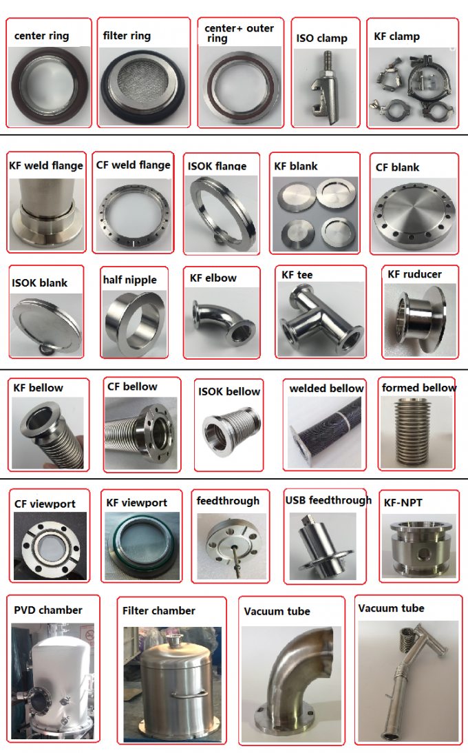 CF вакуума нержавеющей стали служат фланцем равный тройник 2
