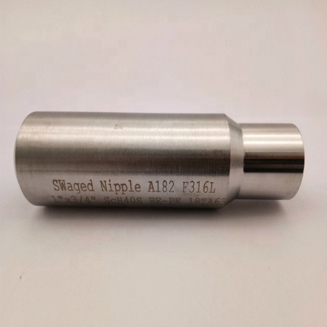 METAL ASTM A312 TP316L Концентрическая скважина Ниппл BLE*PSE Фитинги труб из нержавеющей стали 5