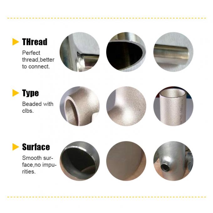 ASME B16.9 TR Песчаная проката из нержавеющей стали Редуцирующий Tee равный TEE 1/8 "-60" Butt сварный SS трубный фитинг 1