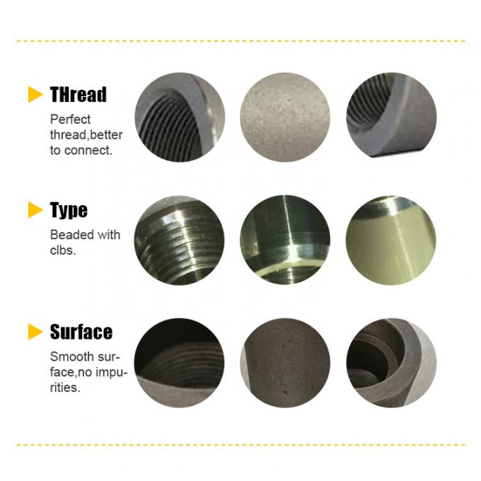 Металлическая нержавеющая сталь SS316 кованые трубные фитинги с резьбой NPT 3000LB NPS 1/2"-4" SCH160 ASME B16.11 3