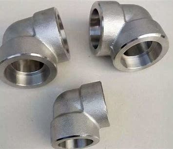 Stainless Steel Elbow Pipe Fittings 45 Degree Socket Weld Long Radius Elbow Forged Fittings