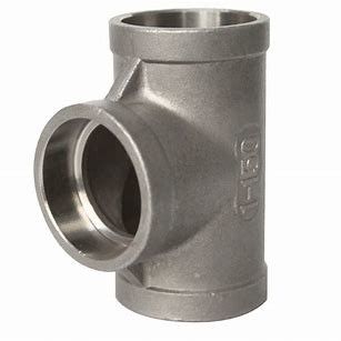 SW Tee Socket Welding Fitting Forged Pipe Fitting TR TS NPS 1/8"-NPS 4" ASTM A105 ASTM A182 F304/F304L, F316/F316LASTM A182 F11, F22, F91ASME B16.11
