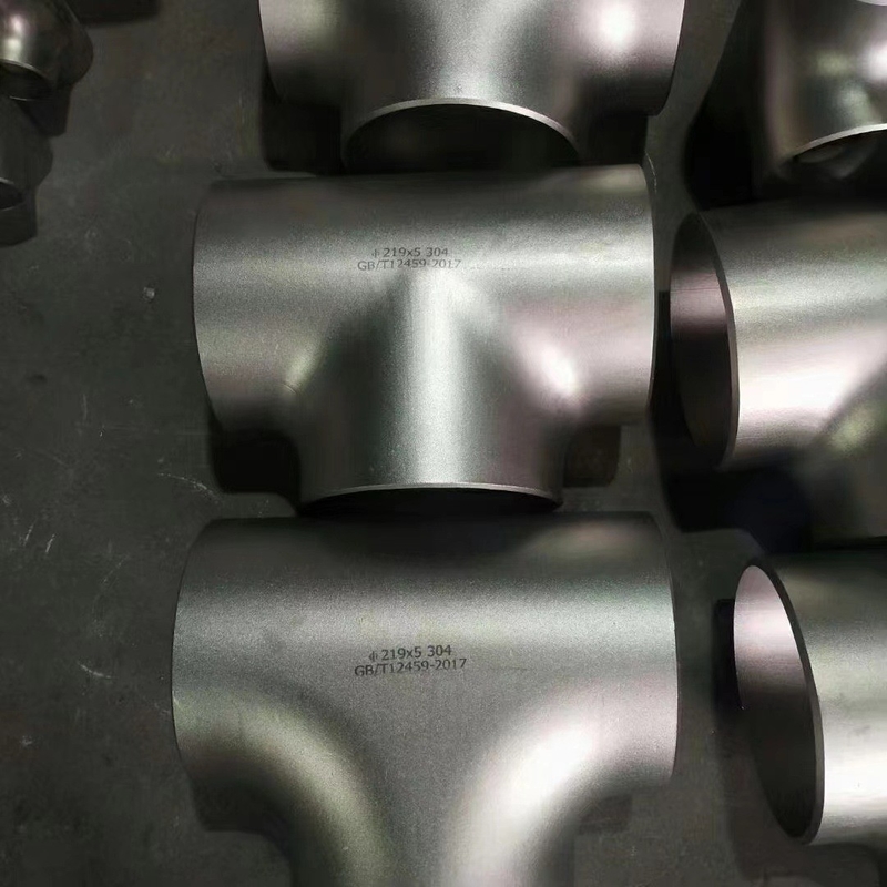 Hot selling Sanitary Stainless Steel SS304 SS316L DN25 Weld Equal Tee Pipe Fittings Polished Tee