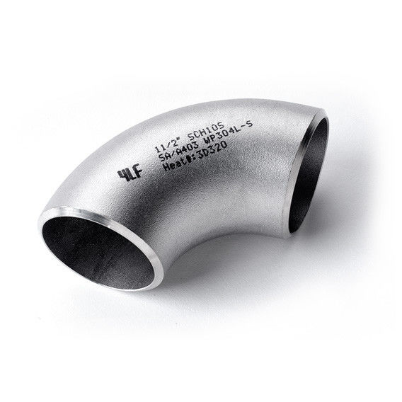 Butt Welded Stainless Steel Elbow 90 Degree Long Radius Elbow  Tube Fitting