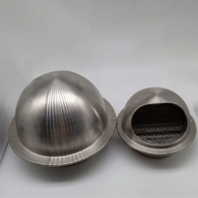 Air Vent 3 Inch 304 Stainless Steel Round Covers Vent  For Outdoor Silver