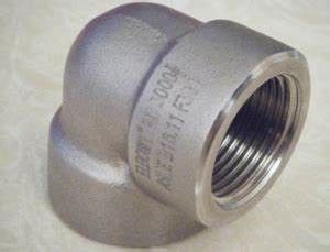90 Degree LR Elbow Stainless Steel Pipe Fittings Double Internal Threaded Tube Connector