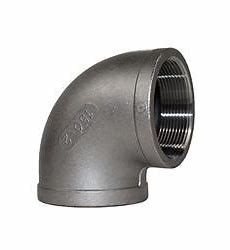 90 Degree Elbow Stainless Steel Pipe Fittings Forged Fittings Threaded Tube Connector
