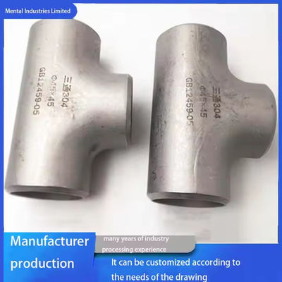 Stainless Steel Tee for Welding and Forging with SGS/BV/ABS/LR/TUV/DNV/BIS/API/PED Certification from Shanghai Mainland