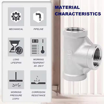 Metal Direct Manufacturer Alloy Steel Fitting Hot Sale Stainless Steel Pipe Fitting Lateral Threaded Equal Reducing Tee