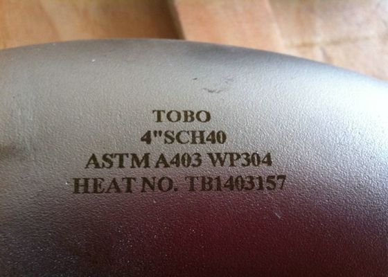 Колено 304/316L из нержавеющей стали с радиусом 90 градусов по ASME B16.9, бесшовный фитинг для стыковой сварки