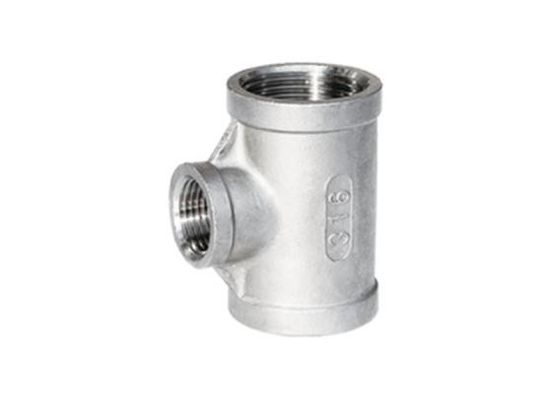 4 * 2 Inch SCH 40 Forged Pipe Fittings Threaded Reducing Tee ASME B16.11