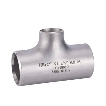 ASTM A403 WP347H Niobium Stabilized High Carbon Stainless Steel Equal Tee Butt Weld Fitting