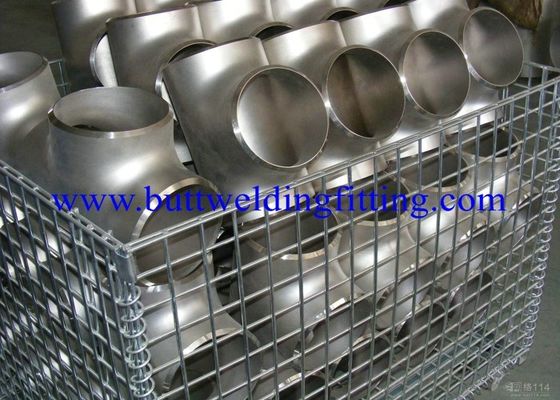 CUNI 90/10 Butt-welding Equal Tee Copper Nickel Pipe Fittings DIN/ASME C70600